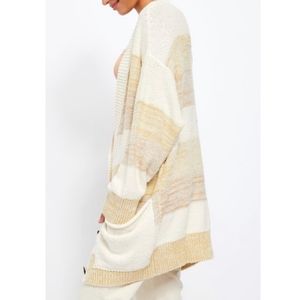 Free People Women's Southport Beach Cardigan Size Charcoal Size Small